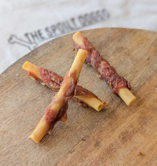 Meat-Wrapped Sweet Potato Rolls