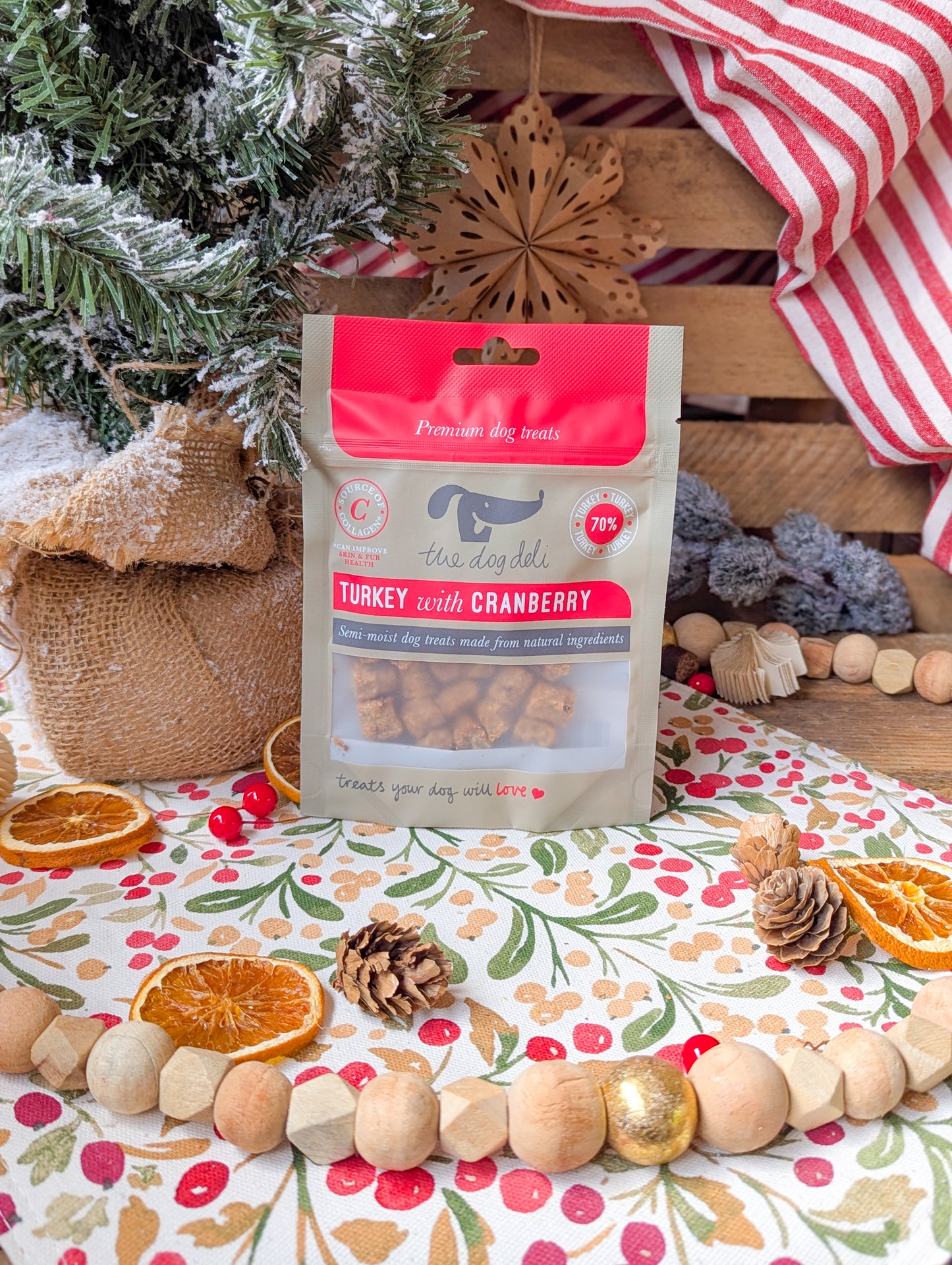 The Dog Deli | Turkey with Cranberry Dog Treats