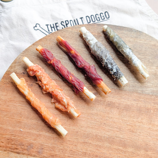 Protein Wrapped Collagen Sticks | Chicken, Duck or Fish