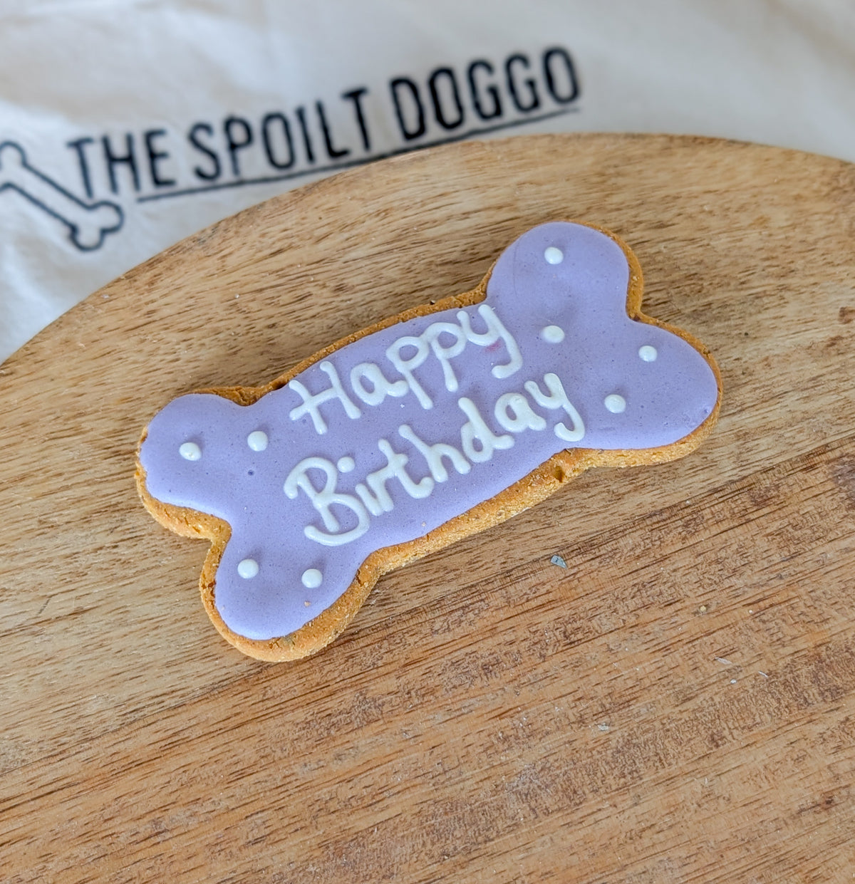 Happy Birthday Iced Biscuit