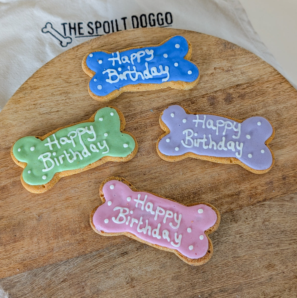 Happy Birthday Iced Biscuit