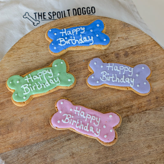 Happy Birthday Iced Biscuit