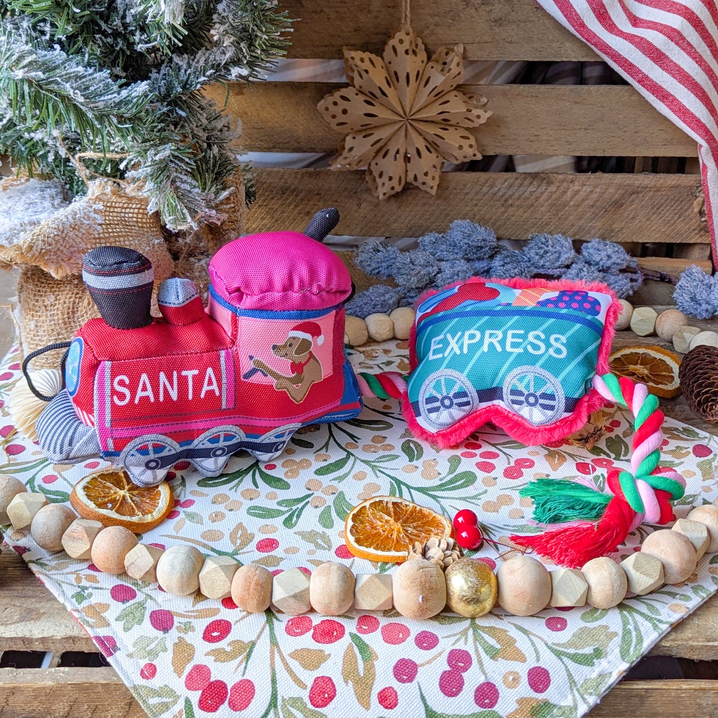 House of Paws | Merry & Bright Santa Paws Express Dog Toy