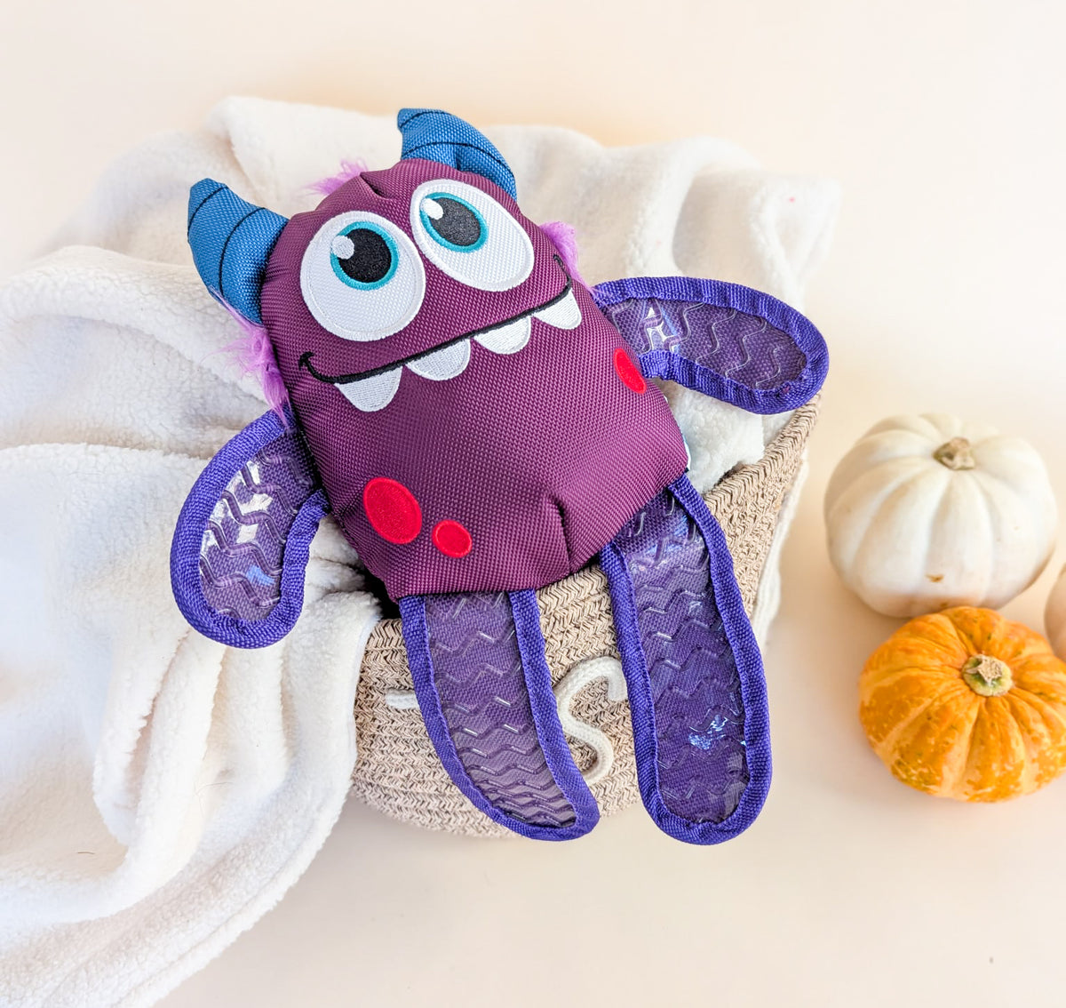 Lauren's Choice Multi-Texture Purple Monster Toy