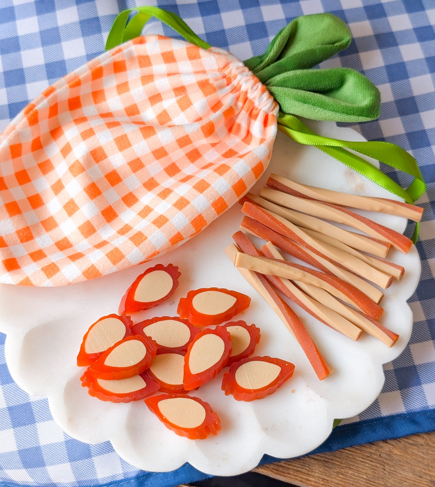 Velvet Veggie Carrot Gift Bag Filled With Carrot Treats