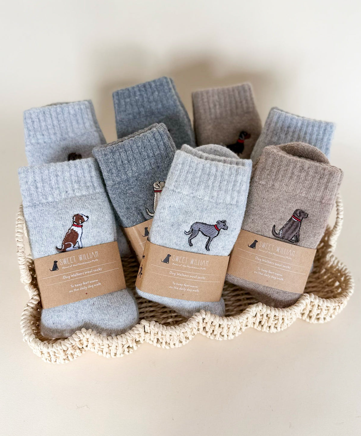 Sweet William Designs Dog Walking Socks
