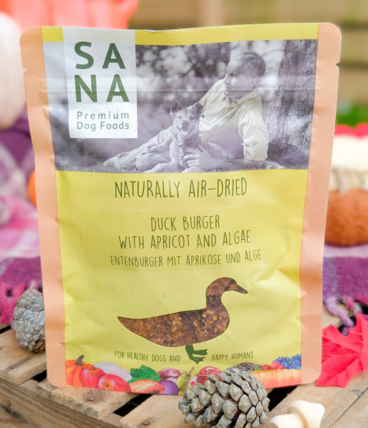 SANADOG | Duck Burgers with Apricot & Algae