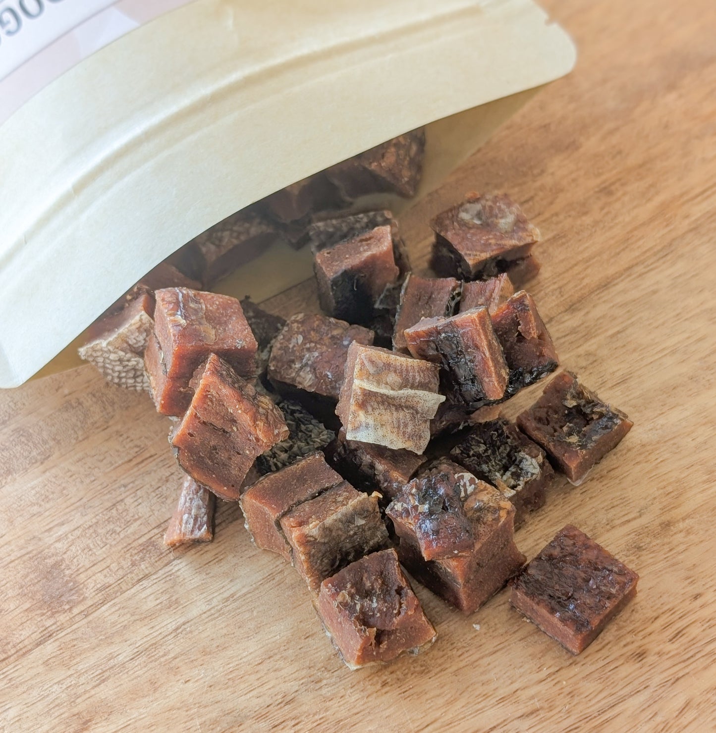 Salmon Skin Meaty Cubes