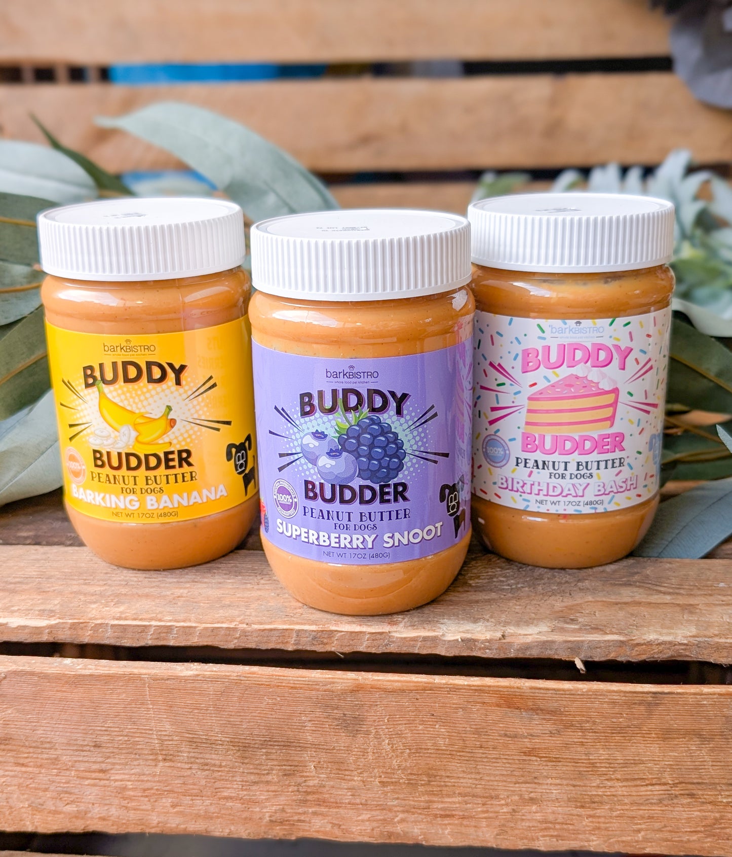 Bark Bistro | Buddy Budder | Flavoured Peanut Butters | 2 Sizes
