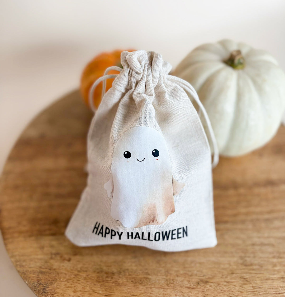 Mini Cuties Jute Bag Filled With Halloween Chicken & Pumpkin Chews 🦇 🎃