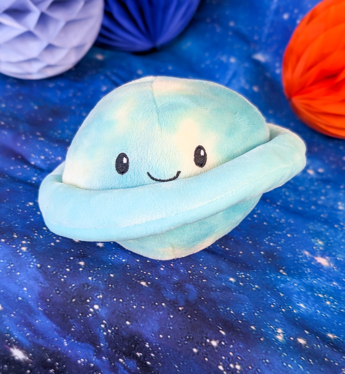 Cosmic Chums | Smiley Saturn Plush Toy