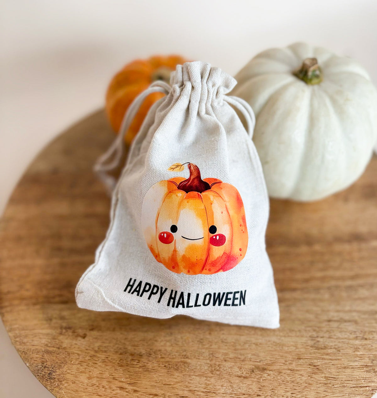 Mini Cuties Jute Bag Filled With Halloween Chicken & Pumpkin Chews 🦇 🎃