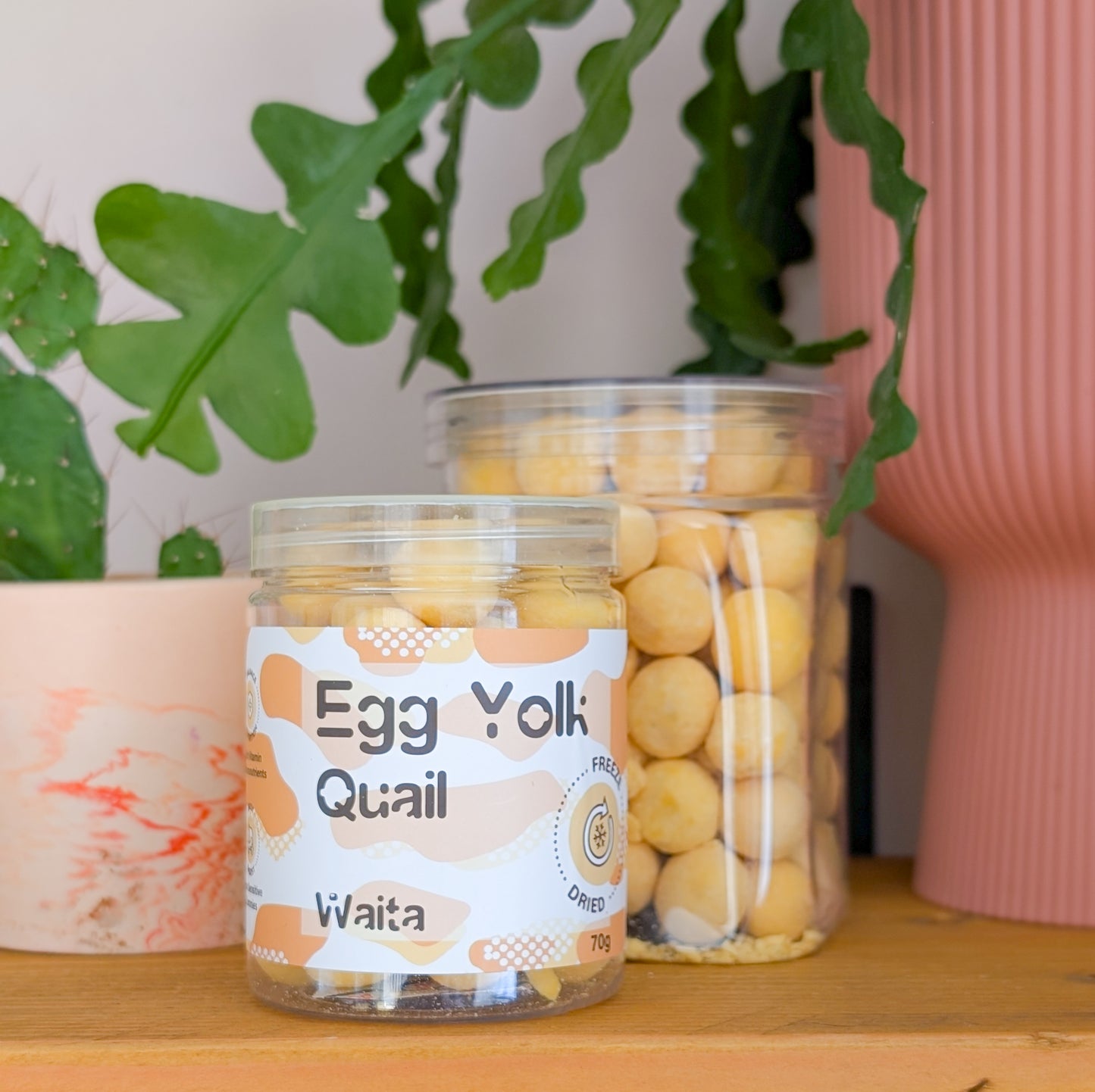 Waita Freeze-Dried Quail Egg Yolk | Two Sizes