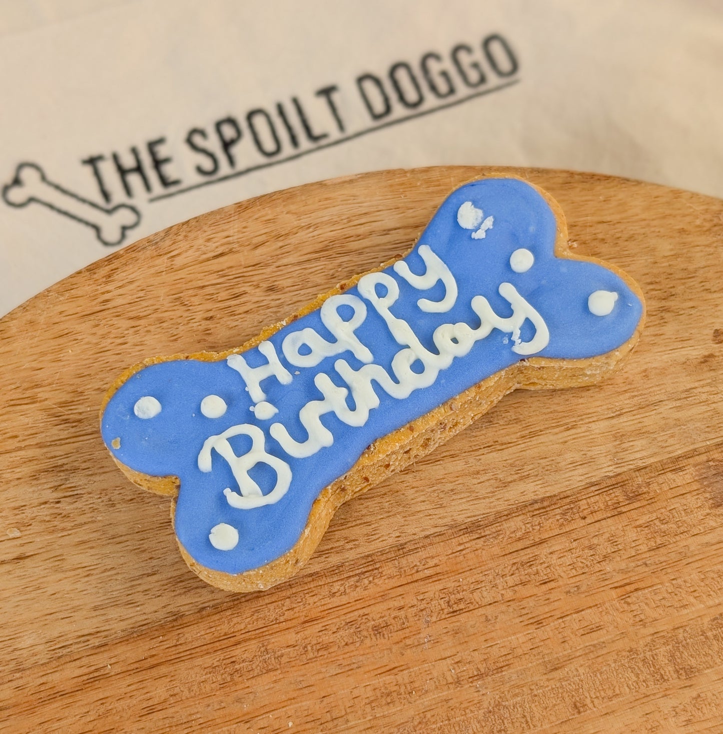 Happy Birthday Iced Biscuit