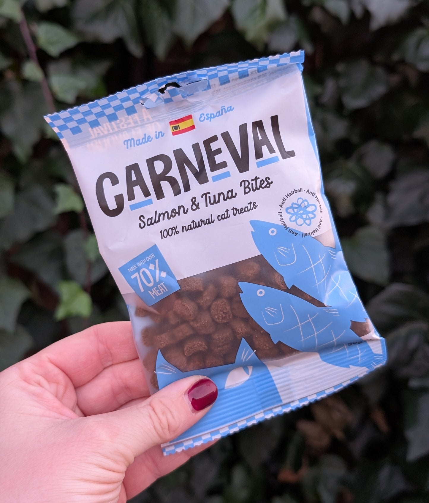 🐈‍⬛ Carneval Cat Salmon & Tuna Bites | Anti Hairball 🐟