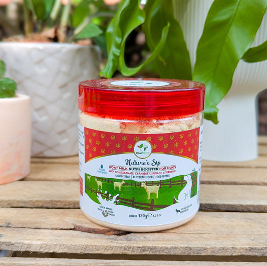 Pawfect Nature's Sip For Dogs | Goat Milk With Pomegranate & Cranberry | 120g