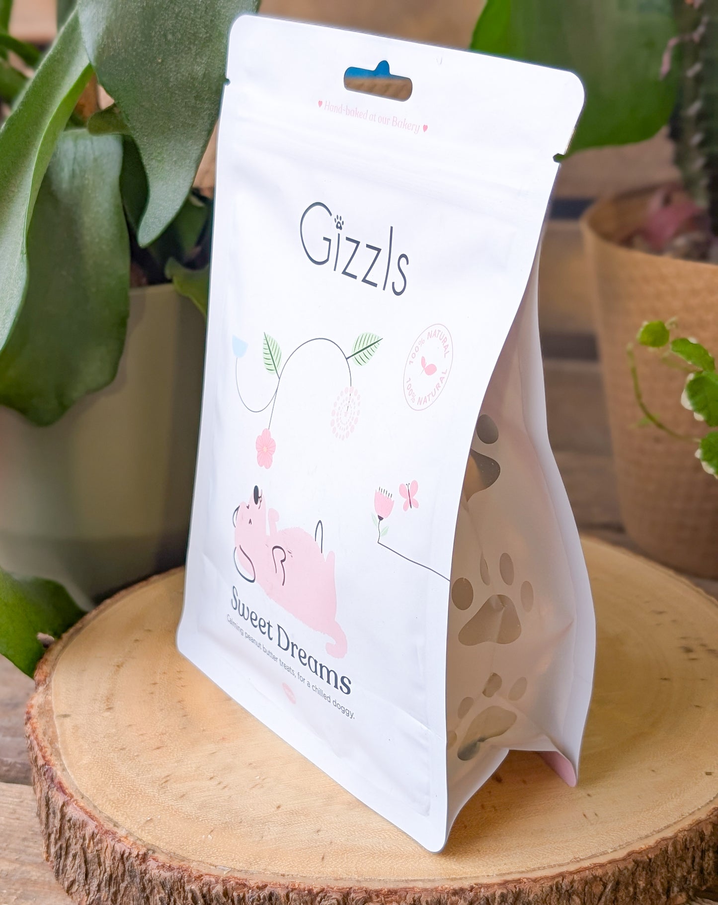 Gizzls Sweet Dreams Dog Treats | Peanut Butter & Chamomile *NEW BIGGER SIZE
