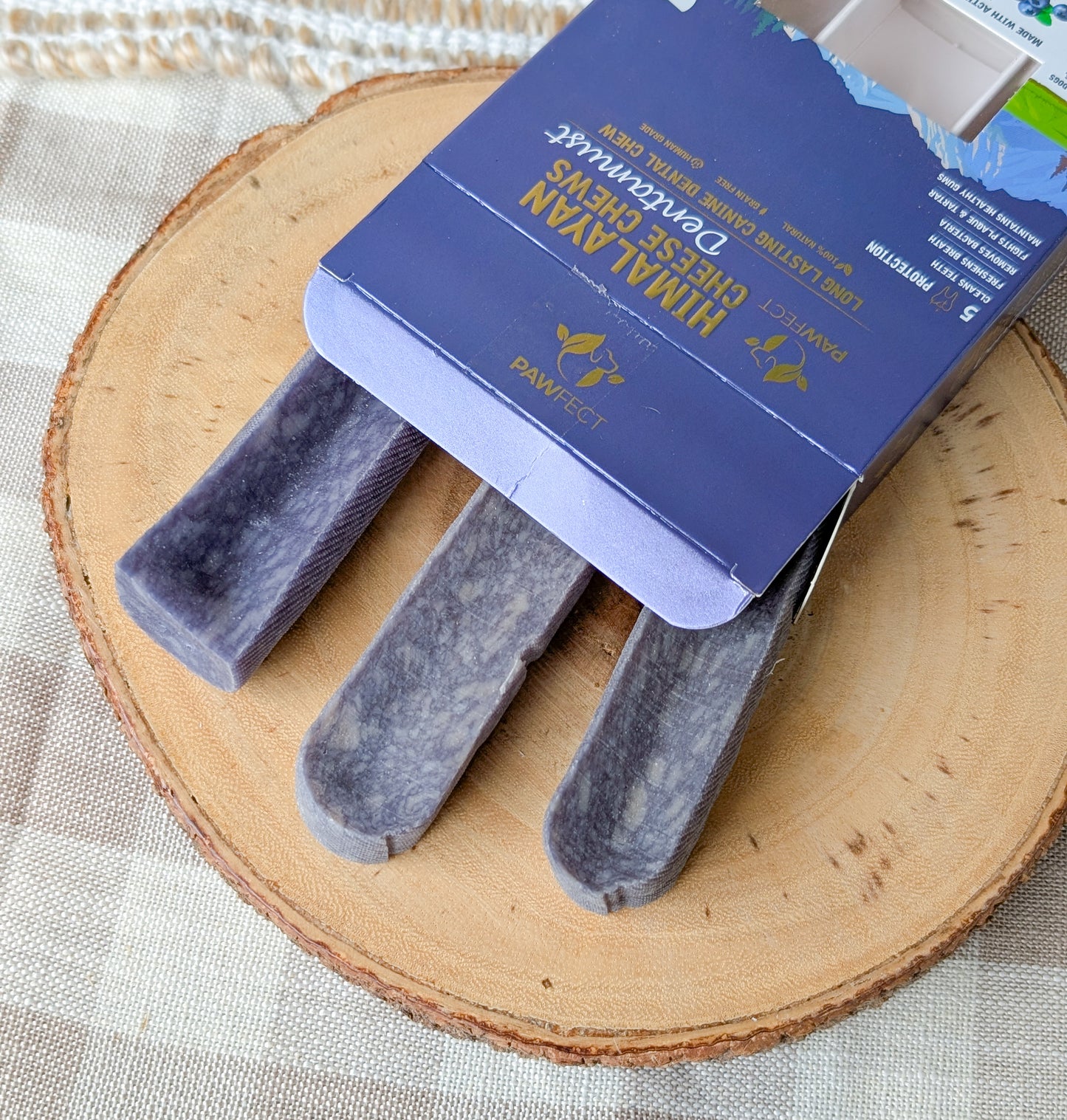 Pawfect Himalayan Yak Cheese Chews | Blueberry & Papaya (3 pack)